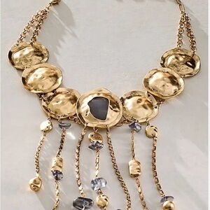Free People Gold Boho Statement Necklace